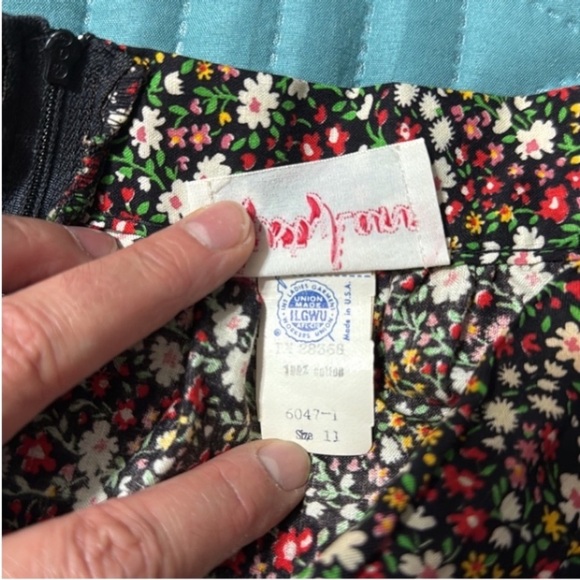 Misty Lane Vintage 90s A-line Midi Cottage Ruffle Skirt Sz: 11 Vintage size: 11 - Picture 7 of 8